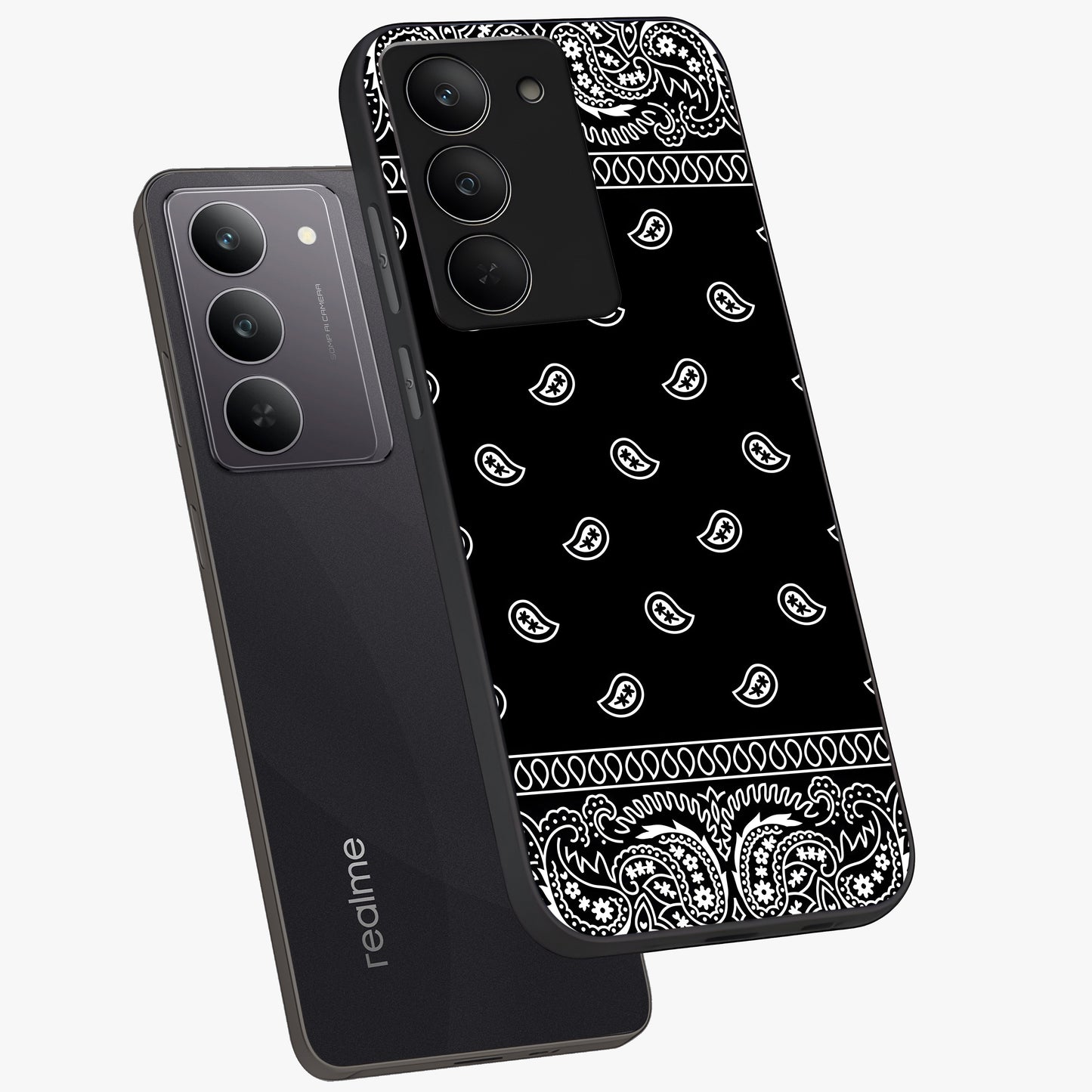 Retro Rebel Threads Glass Case displayed in angled mockup highlighting retro inspired graphic design with rebellious aesthetic.