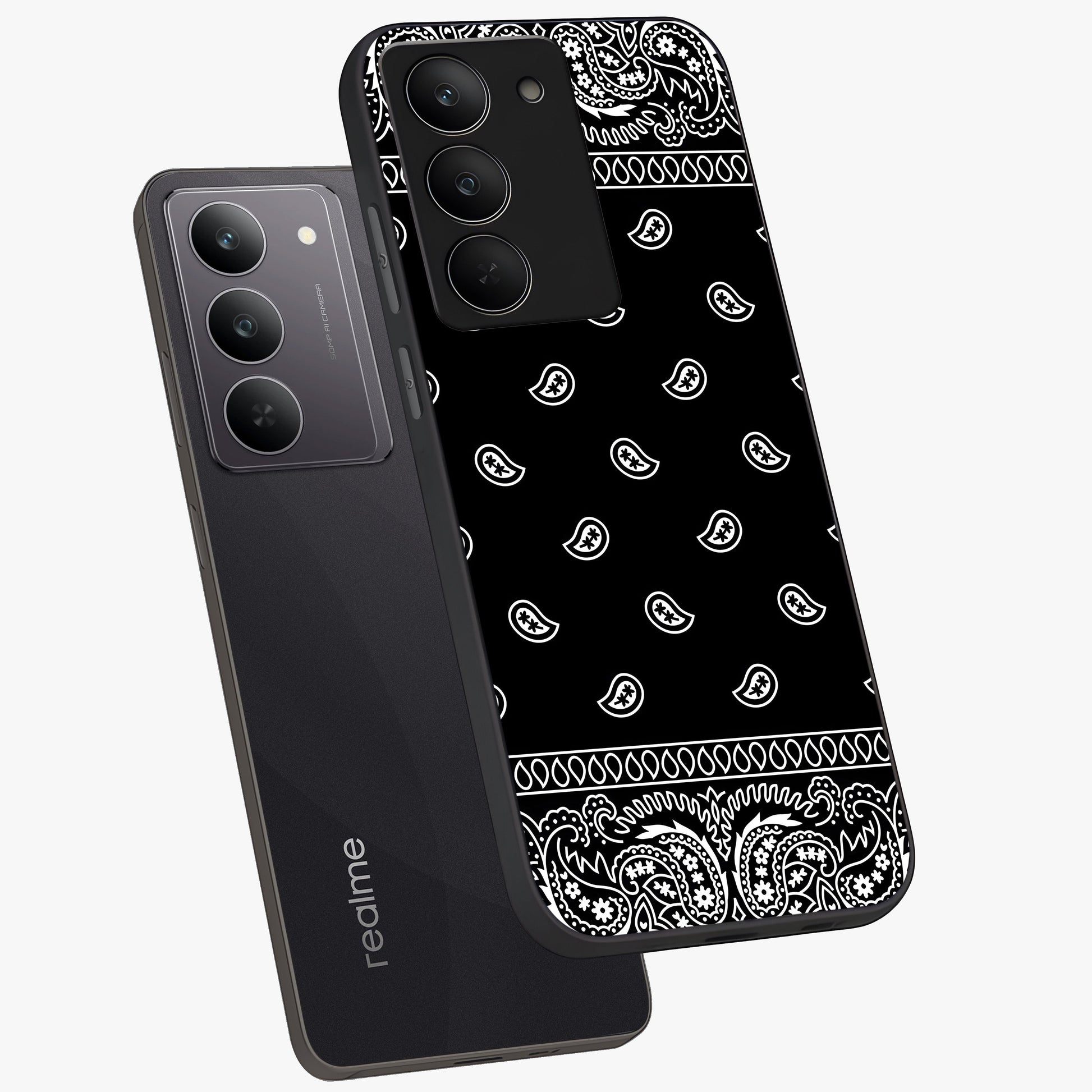 Retro Rebel Threads Glass Case displayed in angled mockup highlighting retro inspired graphic design with rebellious aesthetic.