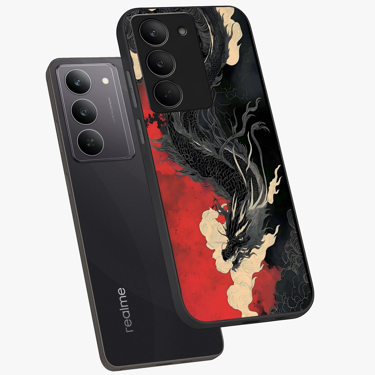 Shadow Dragon Fury Glass Case displayed in angled mockup highlighting powerful dragon illustration with dark fantasy aesthetic.
