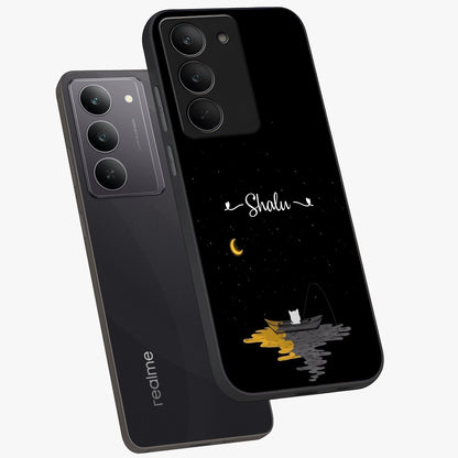 Silent Night Row Glass Case displayed in angled mockup highlighting peaceful evening design with dreamy night aesthetic.