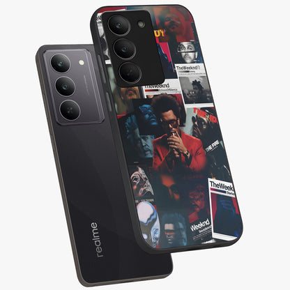 The Weeknd Glass Case displayed in angled mockup highlighting stylish pop culture inspired design with modern aesthetic.