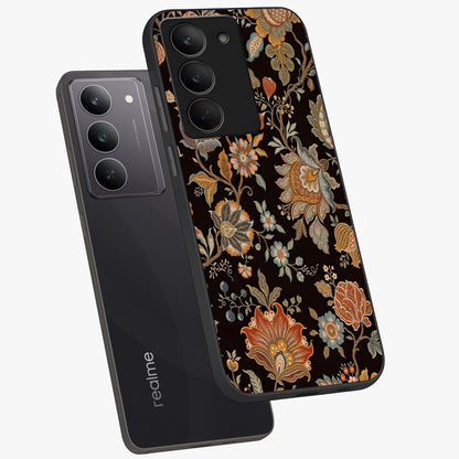 Vintage Floral Dream Glass Case displayed in angled mockup highlighting elegant vintage flower design with soft aesthetic style.