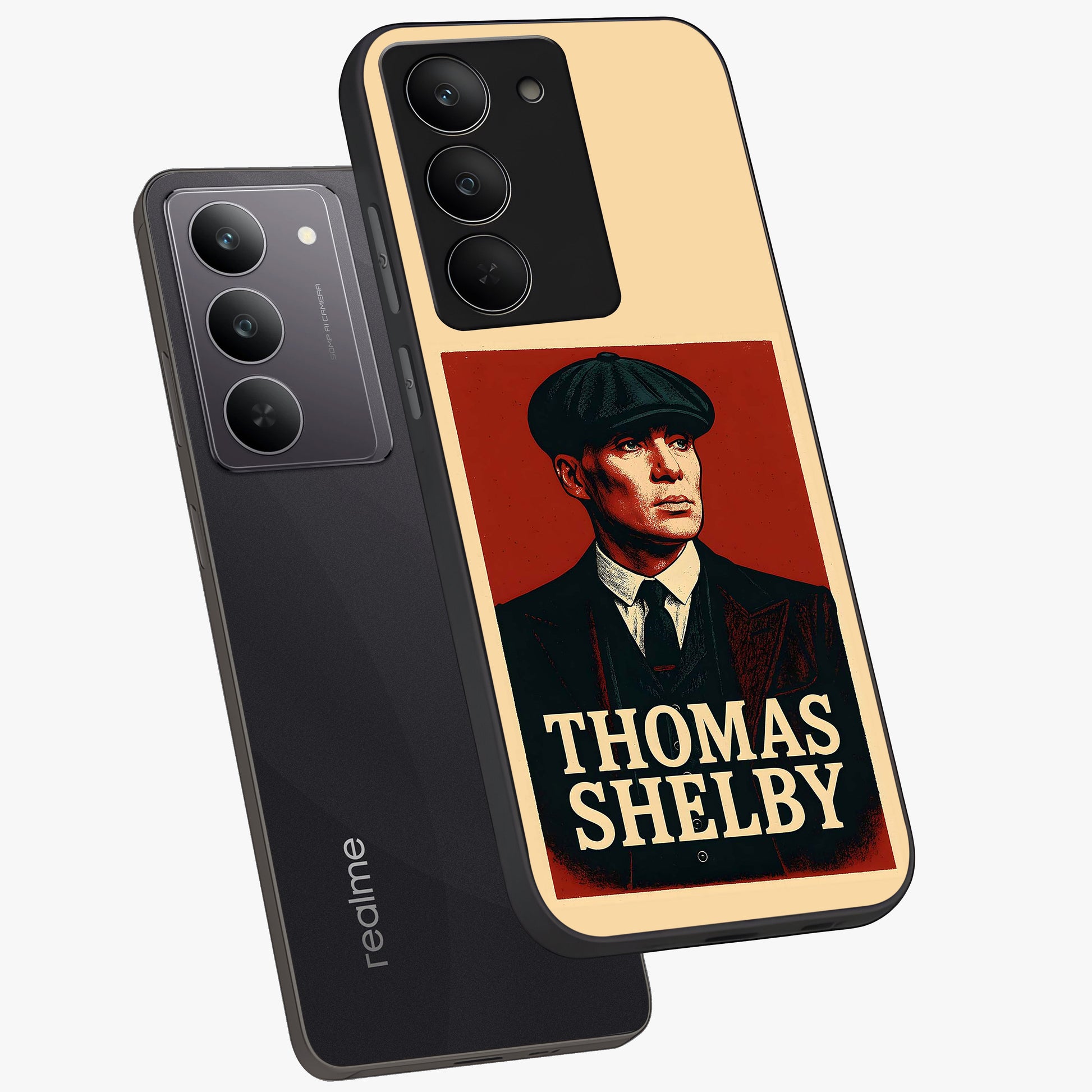 Vintage Mafia Authority Glass Case displayed in angled mockup highlighting powerful retro design with classic gangster aesthetic.