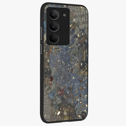 Aesthetic Astrolophia Glass Case upright view showcasing soft aesthetic theme with stylish modern look.