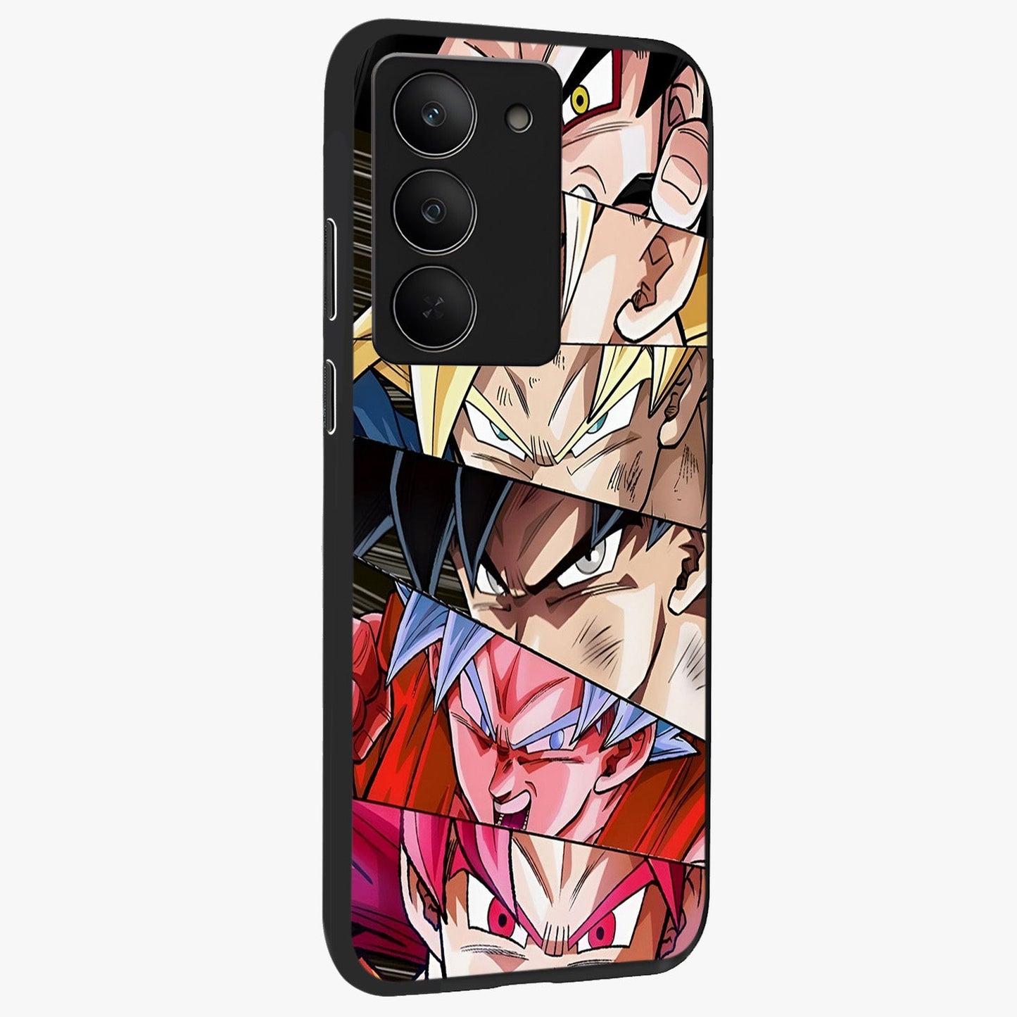 Anime Character Glass Case upright view showcasing expressive anime artwork with bold graphic style.
