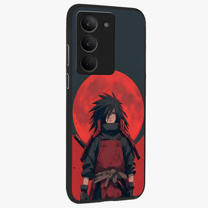 Crimson Moon Warlord Glass Case upright view showcasing powerful warlord artwork with dark celestial theme.