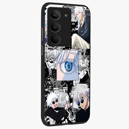 Infinity Sorcerer Chaos Glass Case upright view showcasing dramatic sorcerer artwork with chaotic mystical theme.