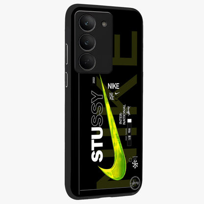 Neon Street Edition Glass Case upright view showcasing colorful neon artwork with modern street culture theme.