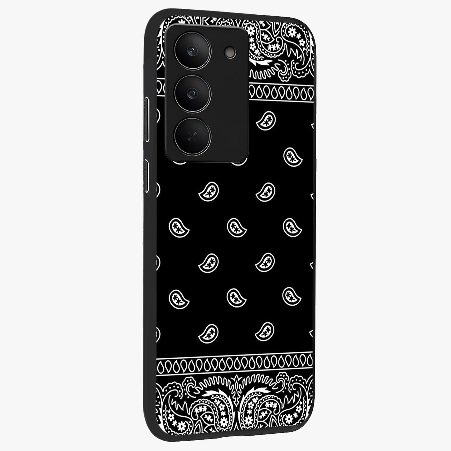 Retro Rebel Threads Glass Case upright view showcasing stylish vintage artwork with bold retro theme.