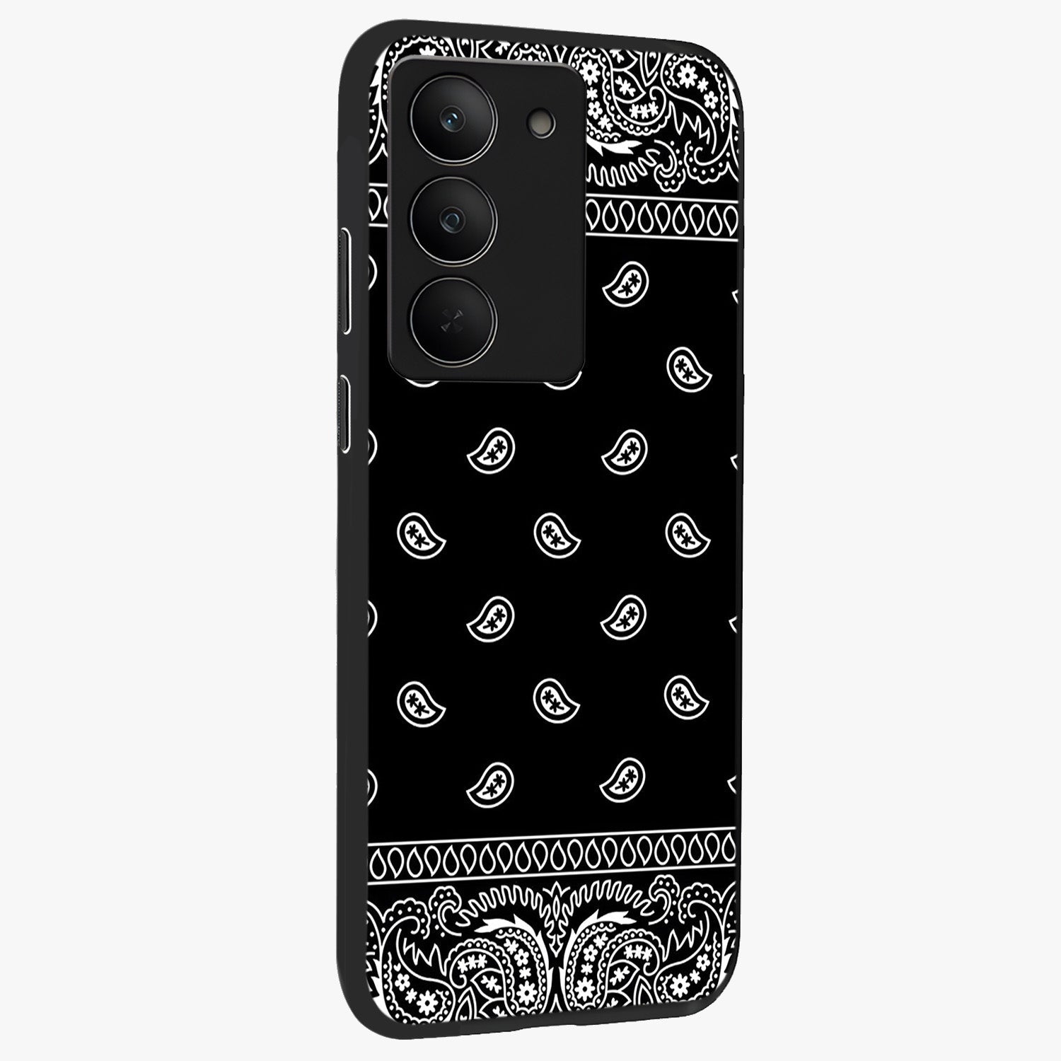 Retro Rebel Threads Glass Case upright view showcasing stylish vintage artwork with bold retro theme.
