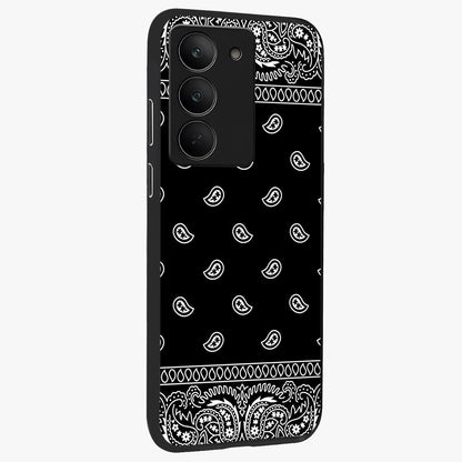 Retro Rebel Threads Glass Case upright view showcasing stylish vintage artwork with bold retro theme.