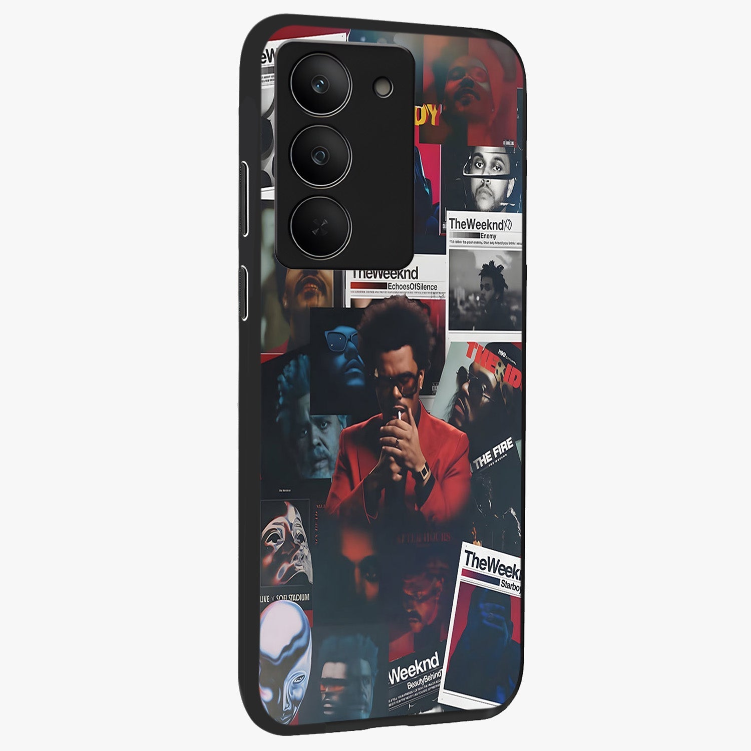 The Weeknd Glass Case upright view showcasing bold music themed artwork with contemporary artistic style.