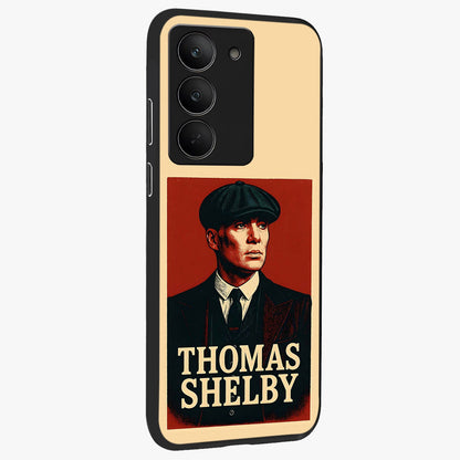 Vintage Mafia Authority Glass Case upright view showcasing dramatic vintage artwork with iconic authority theme.