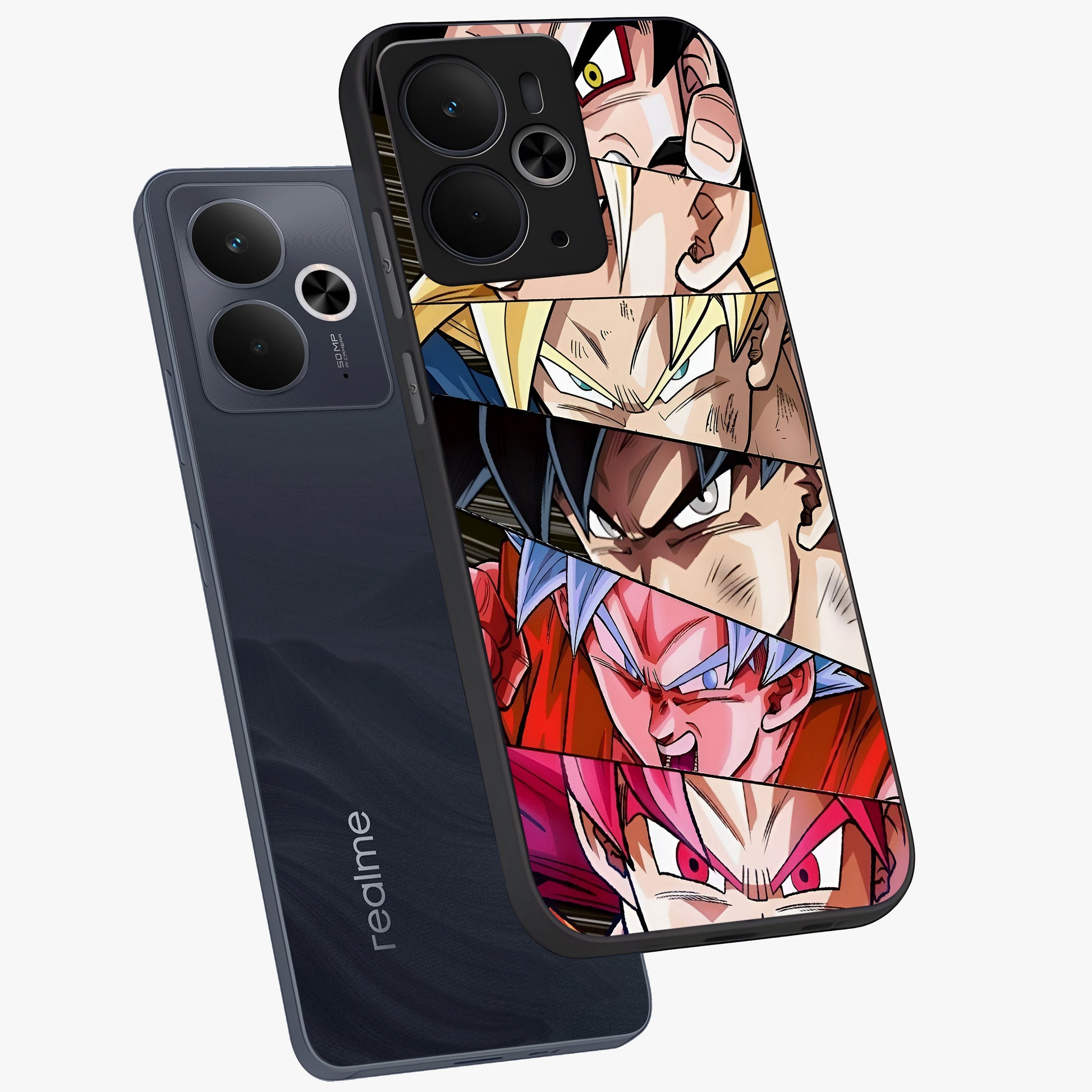 Anime Character Glass Case displayed in angled mockup highlighting colorful anime character illustration.