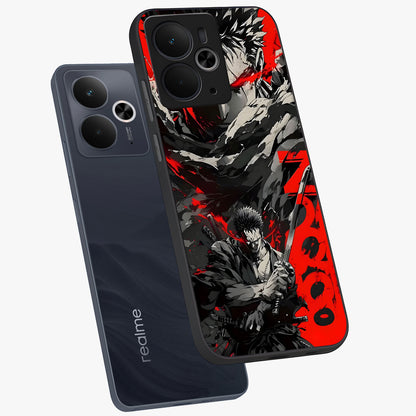 Demon Sword Resolve Glass Case displayed in angled mockup highlighting powerful demon sword illustration with dark fantasy aesthetic.