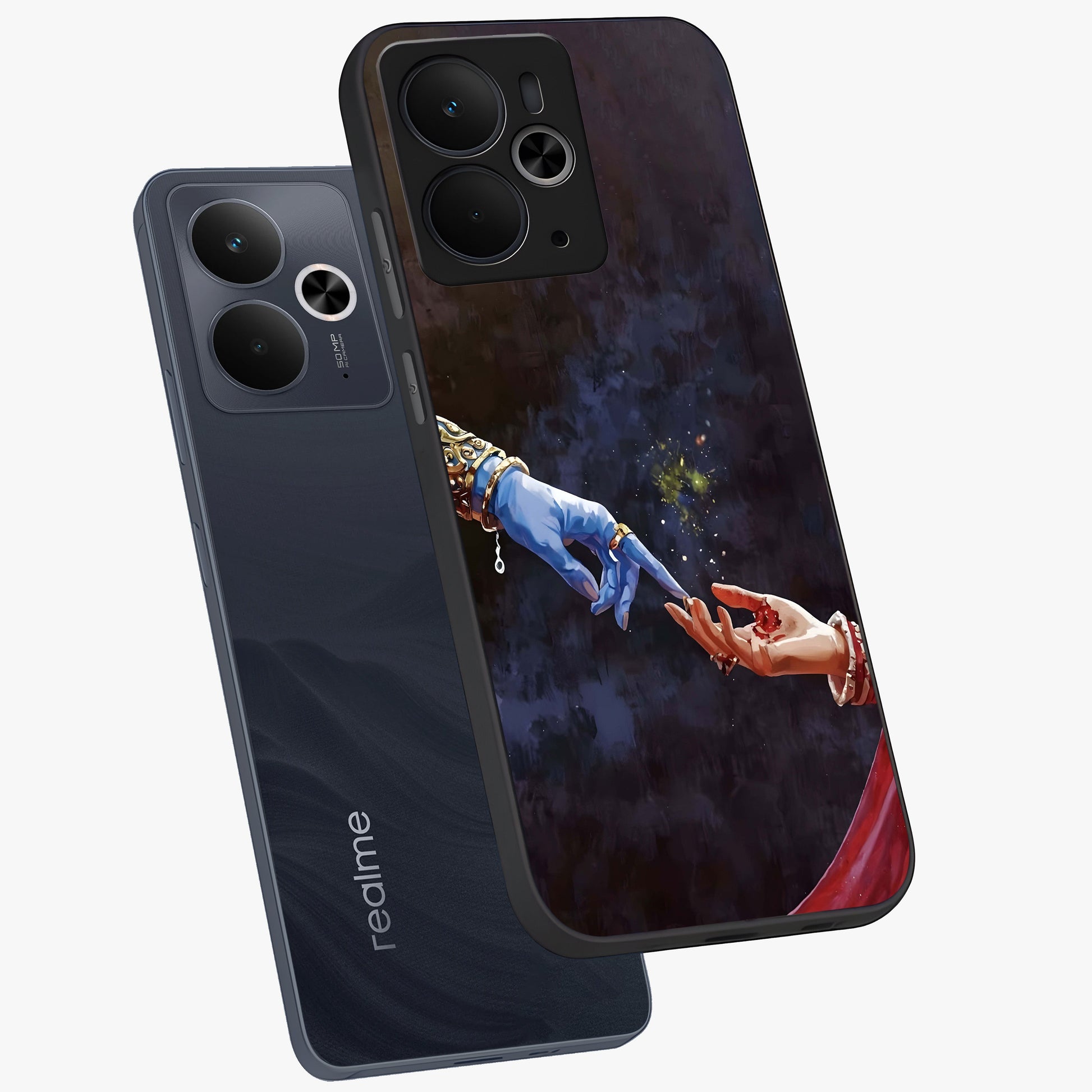 Divine Touch Eternal Glass Case displayed in angled mockup highlighting elegant divine inspired design with calm aesthetic style.