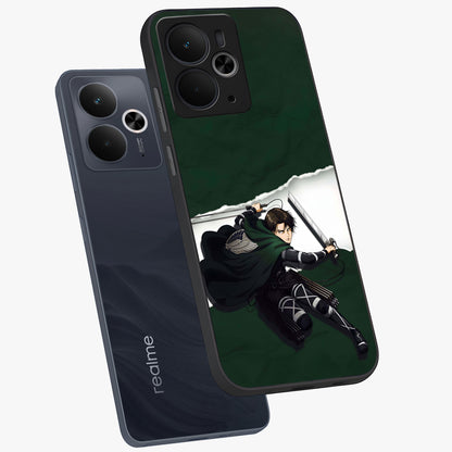 Emerald War Vanguard Glass Case displayed in angled mockup highlighting intense battle inspired design with emerald tone aesthetic.