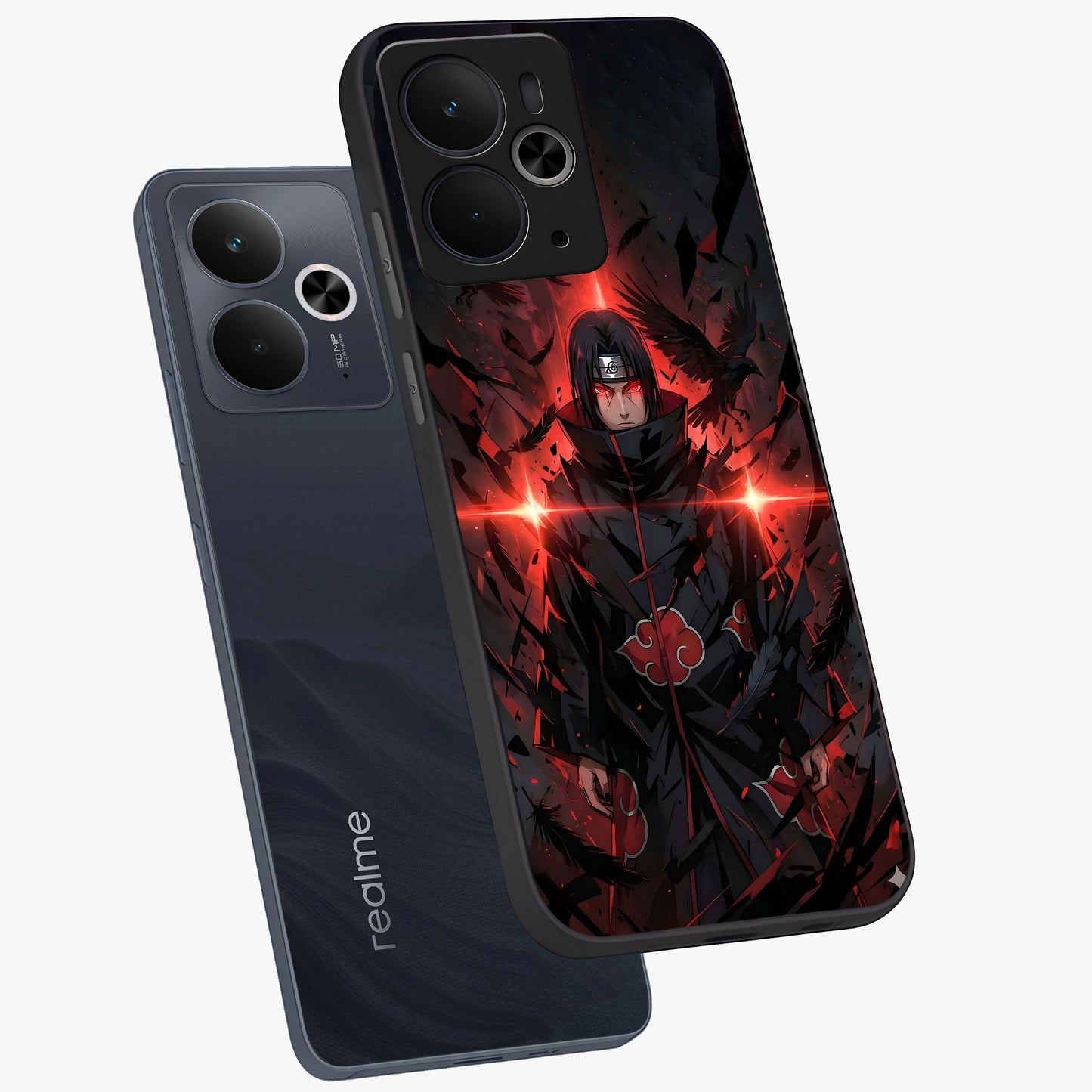 Focused Blade Discipline Glass Case displayed in angled mockup highlighting clean minimal text artwork with modern aesthetic style.