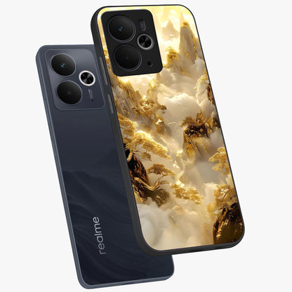 Gates Of Illumination Glass Case displayed in angled mockup highlighting radiant portal inspired design with fantasy aesthetic.