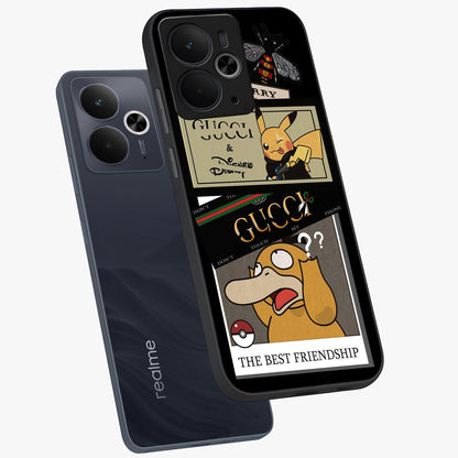 Gucci Play Mashup Glass Case displayed in angled mockup highlighting stylish fashion mashup design with bold aesthetic.