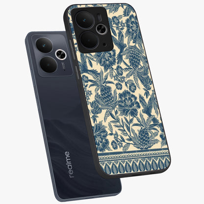 Heirloom Wild Bloom Glass Case displayed in angled mockup highlighting botanical bloom design with classic aesthetic style.