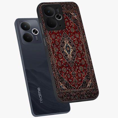 Heritage Carpet Royale Glass Case displayed in angled mockup highlighting intricate royal carpet design with heritage aesthetic.
