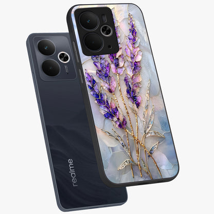 Lavender Dream Glow Glass Case displayed in angled mockup highlighting dreamy purple glow design with soft artistic style.