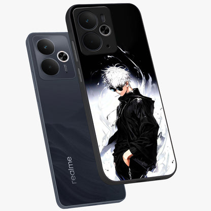 Limitless Shadow King Glass Case displayed in angled mockup highlighting dramatic dark hero design with intense aesthetic.