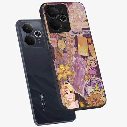 Magical Tangled Dream Glass Case displayed in angled mockup highlighting whimsical fantasy design with magical aesthetic.