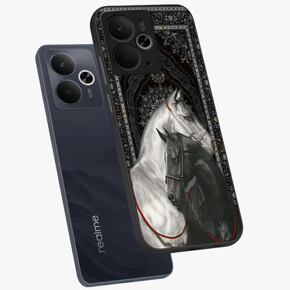 Majestic Ride Legacy Glass Case displayed in angled mockup highlighting sleek vehicle design with bold racing aesthetic.