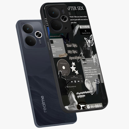 Midnight Love Echo Glass Case displayed in angled mockup highlighting elegant love inspired design with deep aesthetic style.