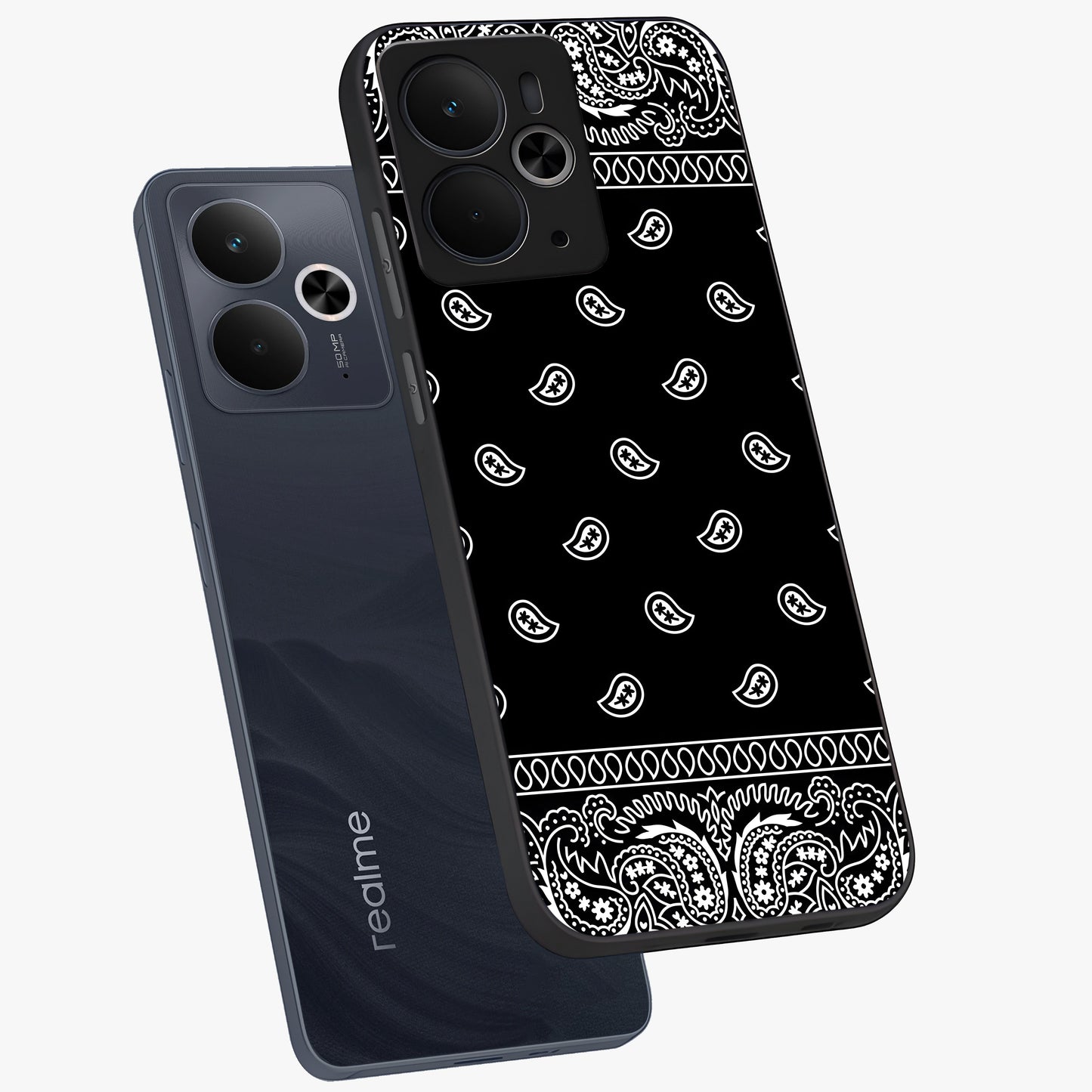Retro Rebel Threads Glass Case displayed in angled mockup highlighting retro inspired graphic design with rebellious aesthetic.