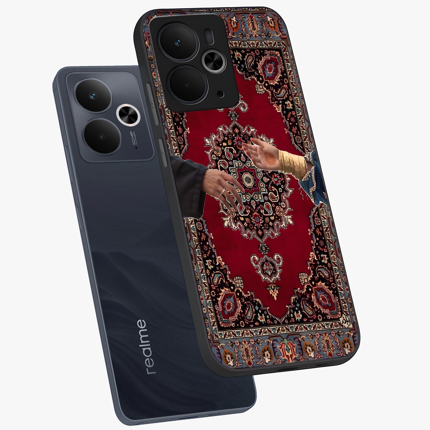 Royal Touch Reach Glass Case displayed in angled mockup highlighting sophisticated design with refined luxury aesthetic.