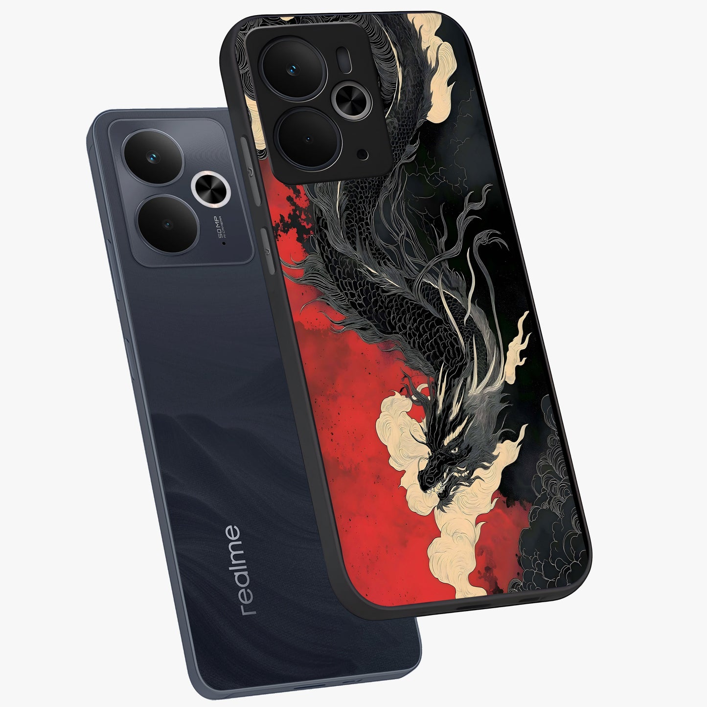 Shadow Dragon Fury Glass Case displayed in angled mockup highlighting powerful dragon illustration with dark fantasy aesthetic.