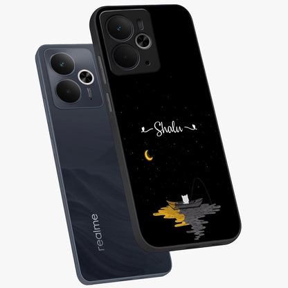 Silent Night Row Glass Case displayed in angled mockup highlighting peaceful evening design with dreamy night aesthetic.
