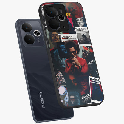 The Weeknd Glass Case displayed in angled mockup highlighting stylish pop culture inspired design with modern aesthetic.