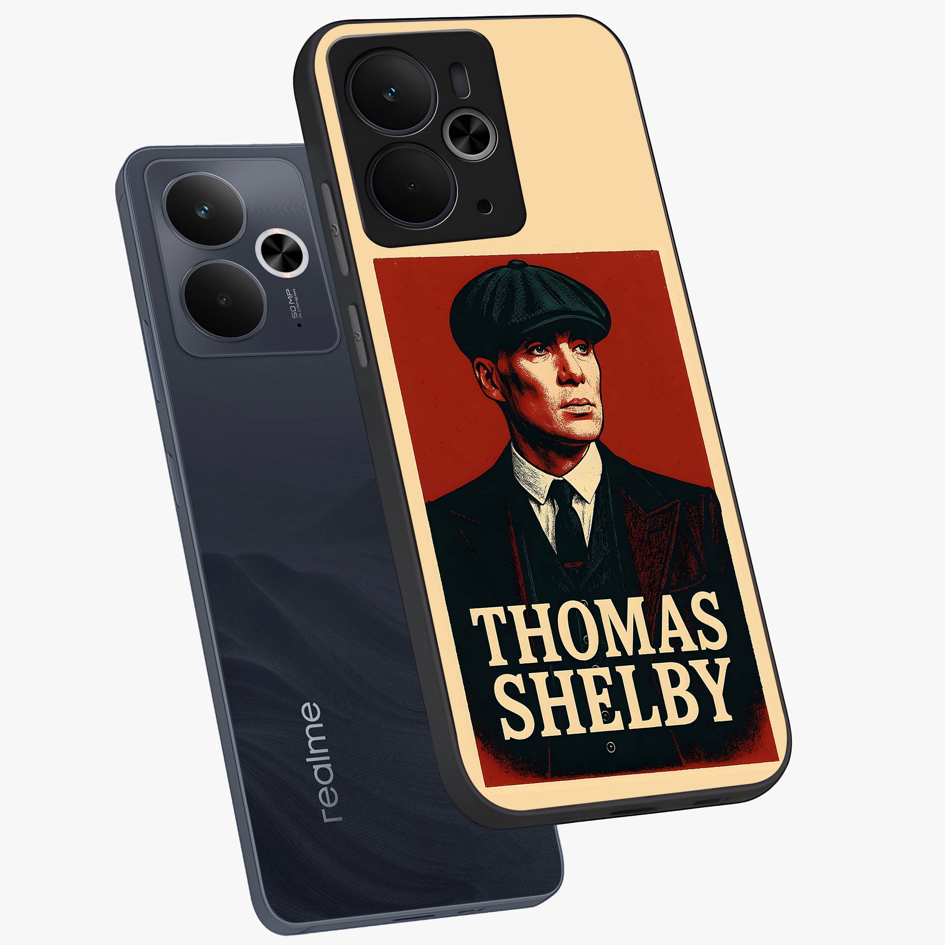 Vintage Mafia Authority Glass Case displayed in angled mockup highlighting powerful retro design with classic gangster aesthetic.