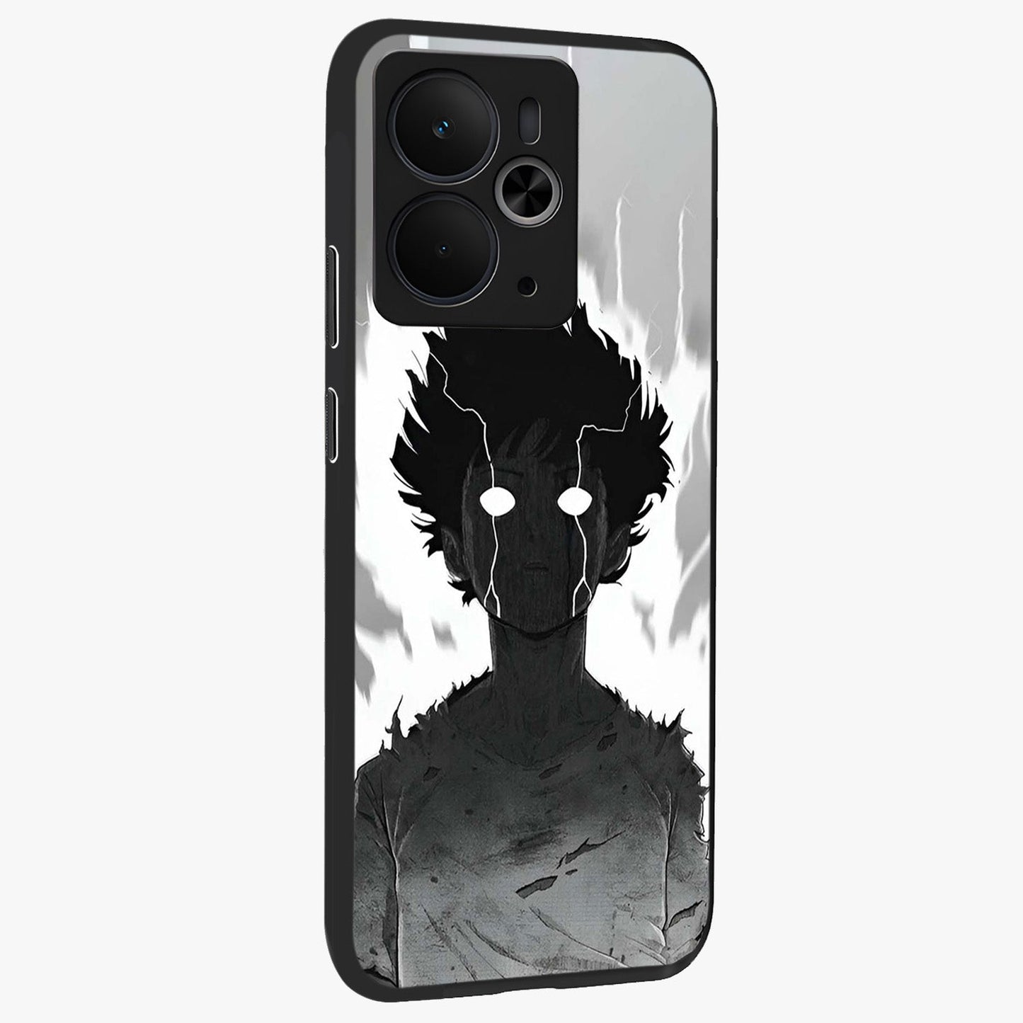 Awakened Inner Rage Glass Case upright view showcasing dramatic artwork with strong expressive aesthetic.