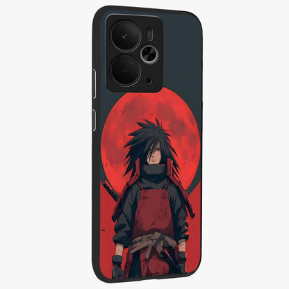 Crimson Moon Warlord Glass Case upright view showcasing powerful warlord artwork with dark celestial theme.