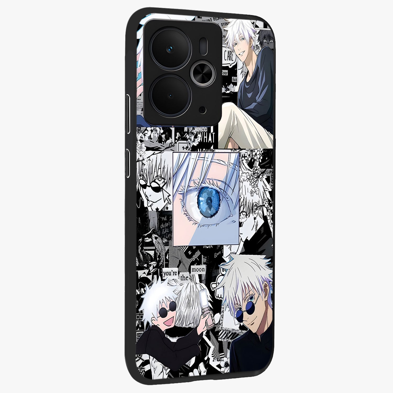 Infinity Sorcerer Chaos Glass Case upright view showcasing dramatic sorcerer artwork with chaotic mystical theme.