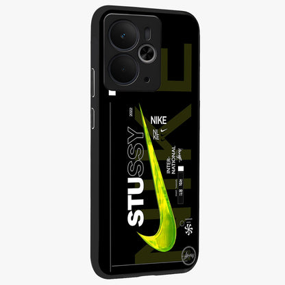 Neon Street Edition Glass Case upright view showcasing colorful neon artwork with modern street culture theme.