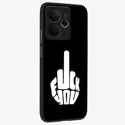 Rebel Mode On Glass Case upright view showcasing striking statement artwork with bold rebellious theme.