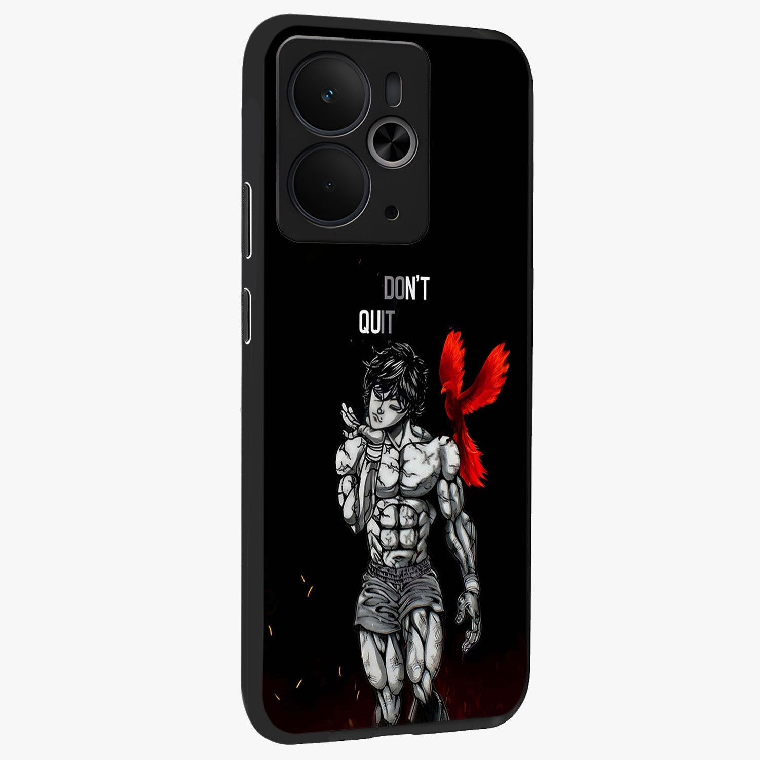 Rise Beyond Limits Glass Case upright view showcasing powerful inspirational artwork with uplifting theme.