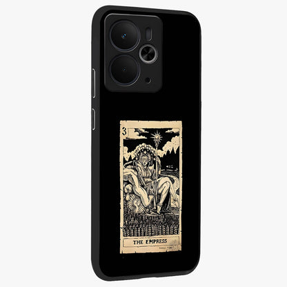 The Empress Glass Case upright view showcasing powerful empress themed artwork with luxurious artistic theme.