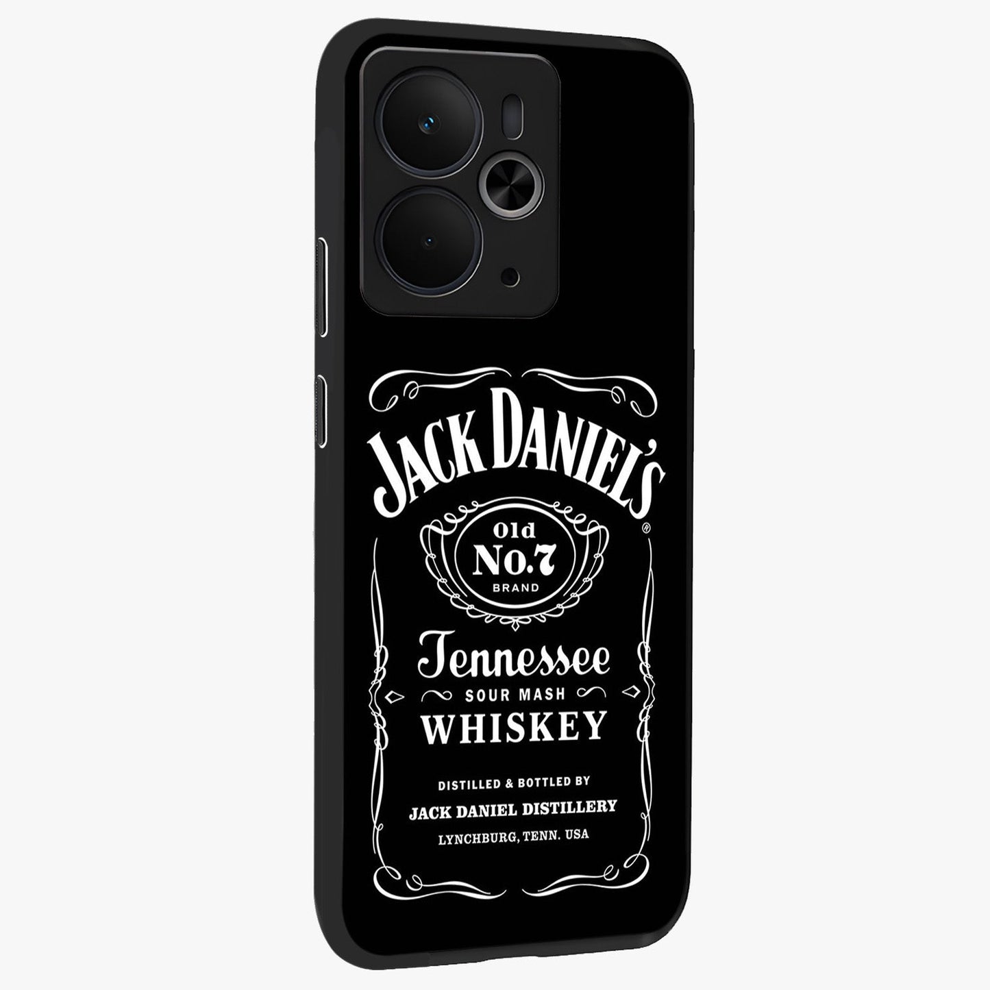 Vintage Whiskey Heritage Glass Case upright view showcasing stylish vintage whiskey artwork with timeless bar culture theme.