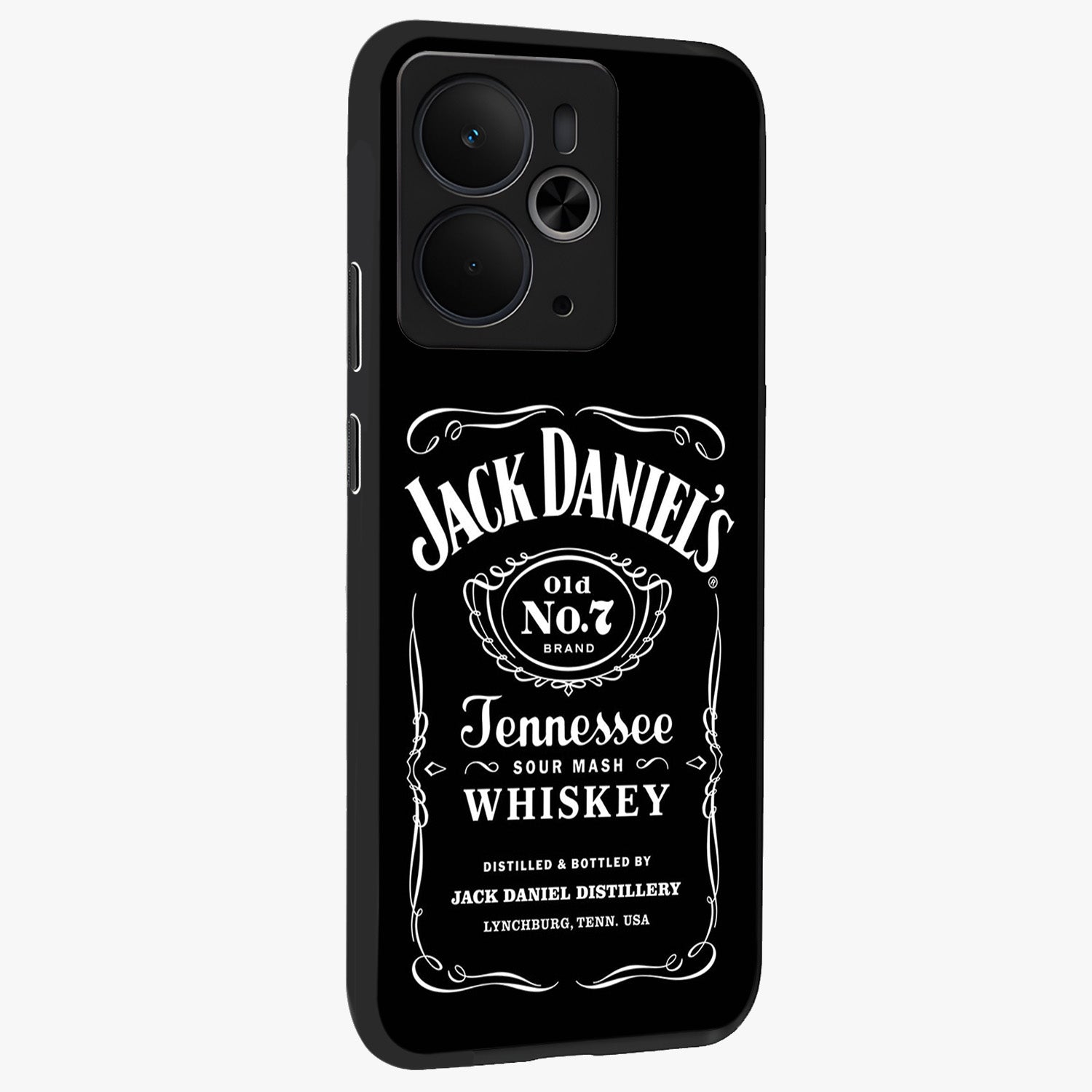 Vintage Whiskey Heritage Glass Case upright view showcasing stylish vintage whiskey artwork with timeless bar culture theme.