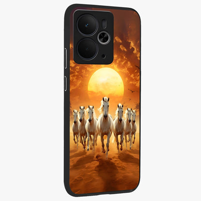 Wild Sunset Majesty Glass Case upright view showcasing dramatic sunset artwork with bold nature theme.