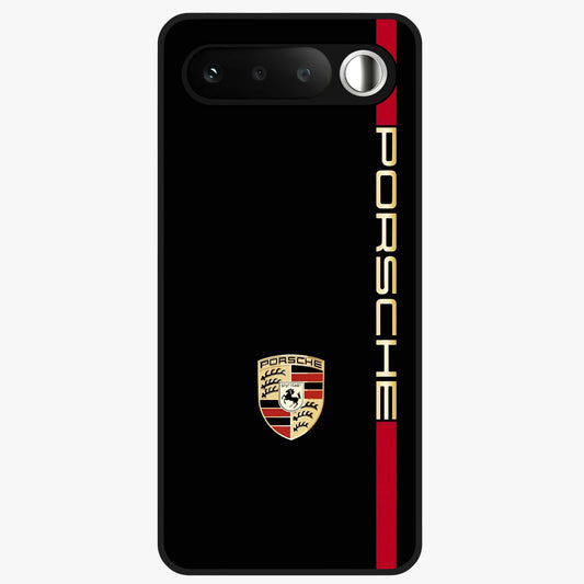 Black Minimal Porsche Glass Case For Realme 16 5G