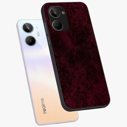 Crimson Fade Flow Glass Case displayed in angled mockup highlighting smooth gradient design with modern aesthetic style.