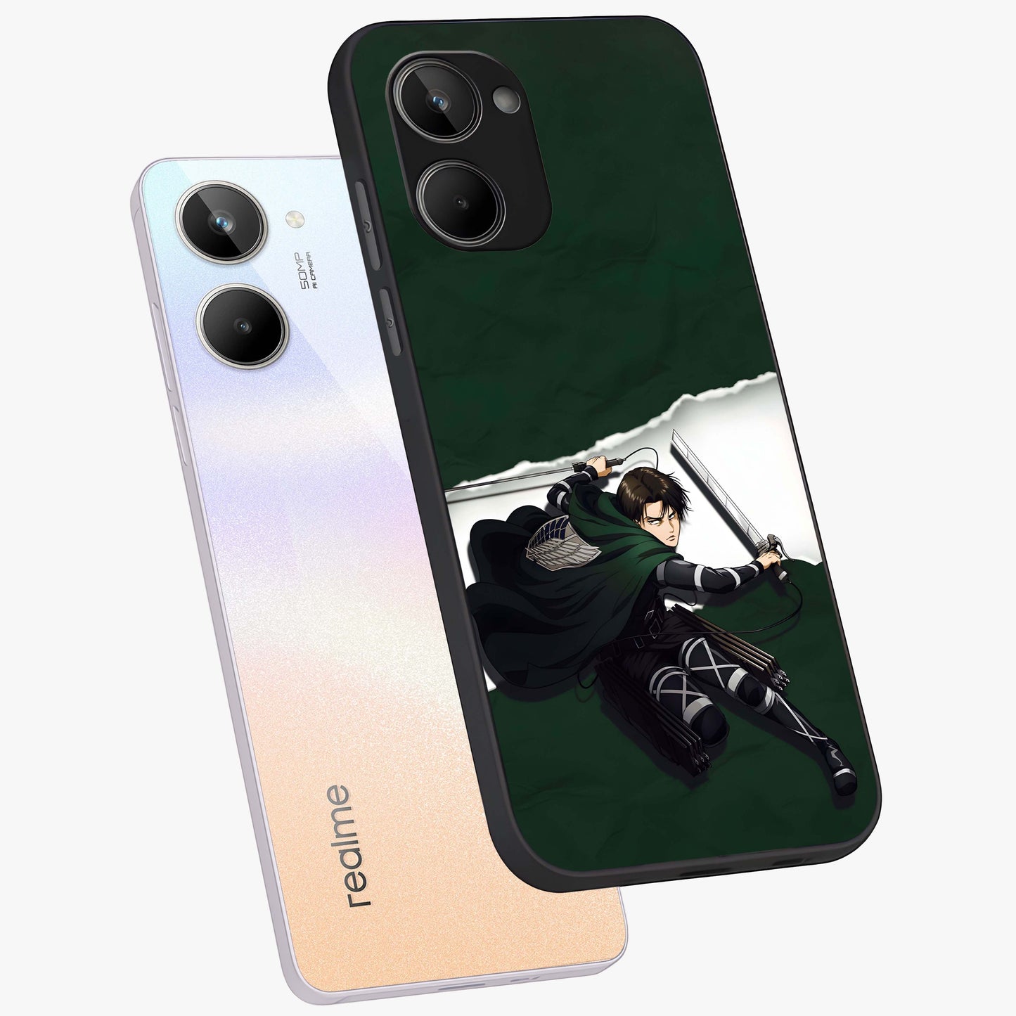 Emerald War Vanguard Glass Case displayed in angled mockup highlighting intense battle inspired design with emerald tone aesthetic.